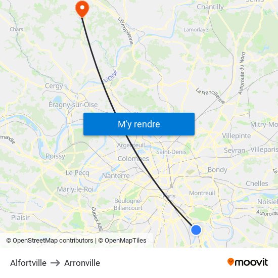 Alfortville to Alfortville map