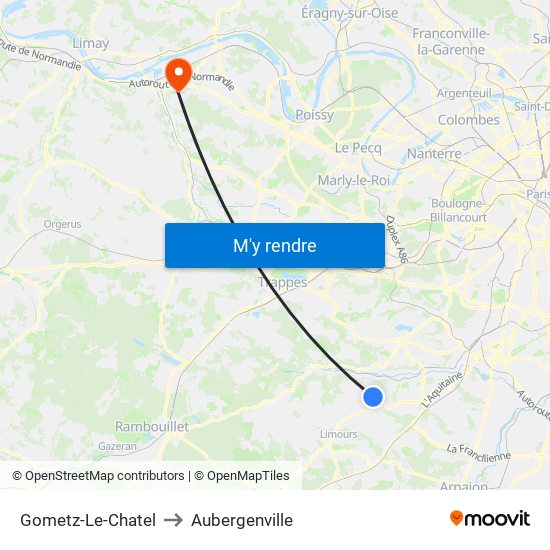 Gometz-Le-Chatel to Gometz-Le-Chatel map
