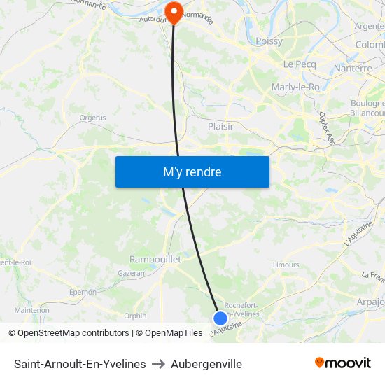 Saint-Arnoult-En-Yvelines to Saint-Arnoult-En-Yvelines map