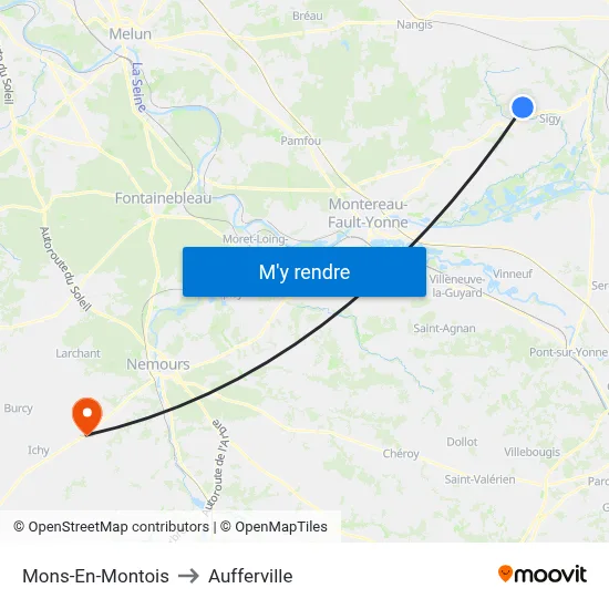 Mons-En-Montois to Aufferville map