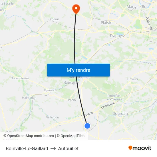 Boinville-Le-Gaillard to Autouillet map