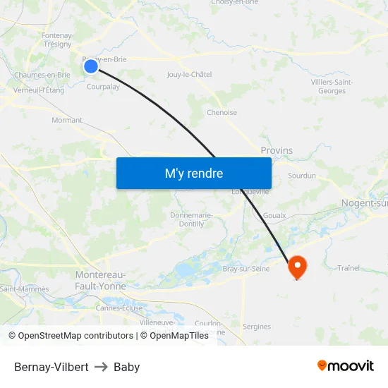 Bernay-Vilbert to Baby map