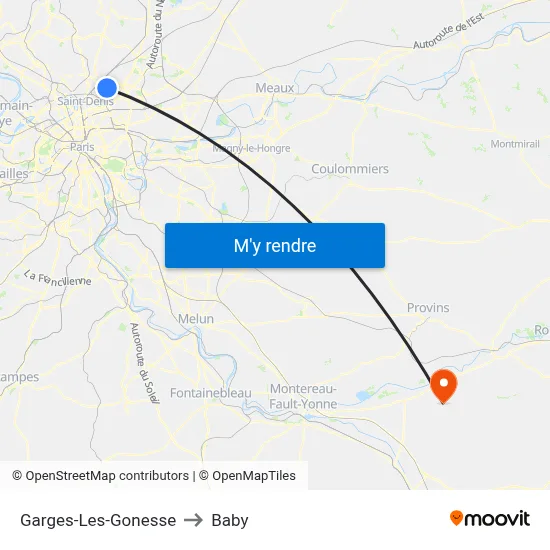 Garges-Les-Gonesse to Baby map