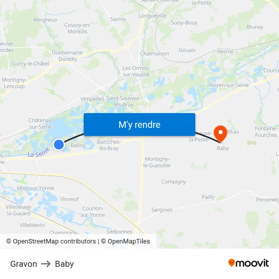 Gravon to Baby map