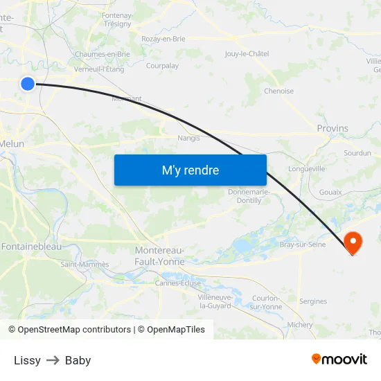 Lissy to Baby map