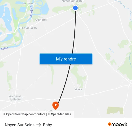 Noyen-Sur-Seine to Baby map
