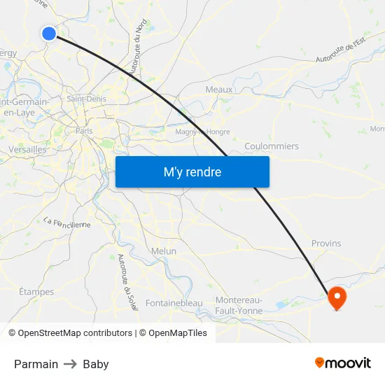 Parmain to Baby map