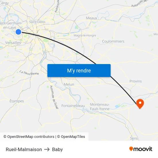 Rueil-Malmaison to Baby map