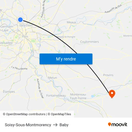 Soisy-Sous-Montmorency to Baby map