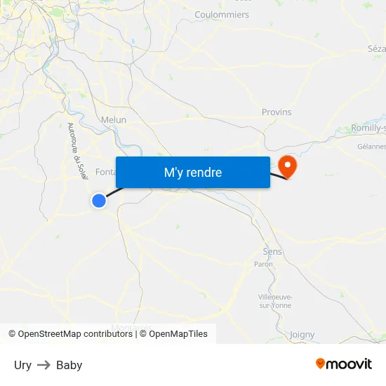 Ury to Baby map