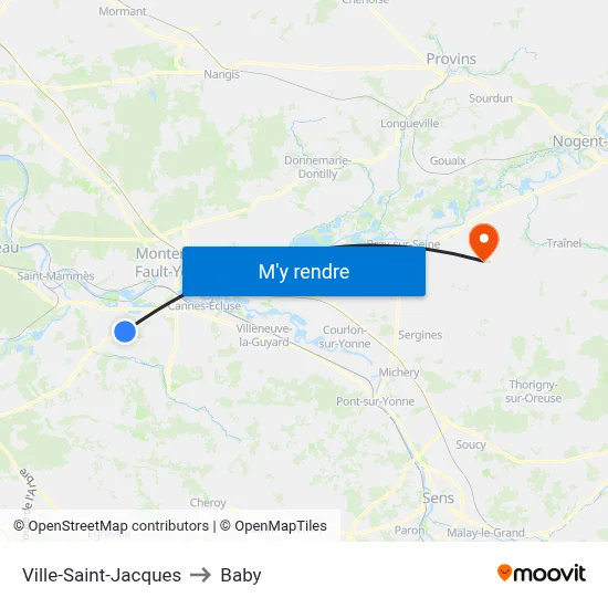 Ville-Saint-Jacques to Baby map