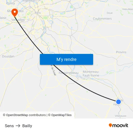 Sens to Bailly map