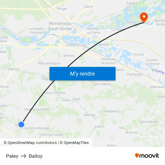 Paley to Balloy map