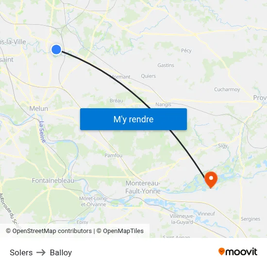 Solers to Balloy map