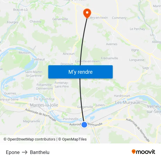 Epone to Banthelu map