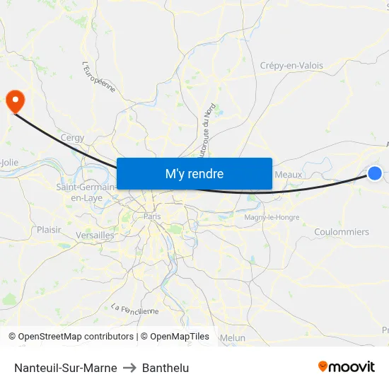 Nanteuil-Sur-Marne to Banthelu map