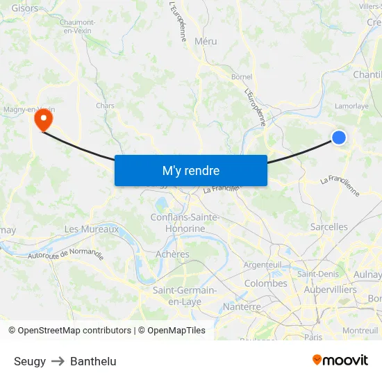 Seugy to Banthelu map