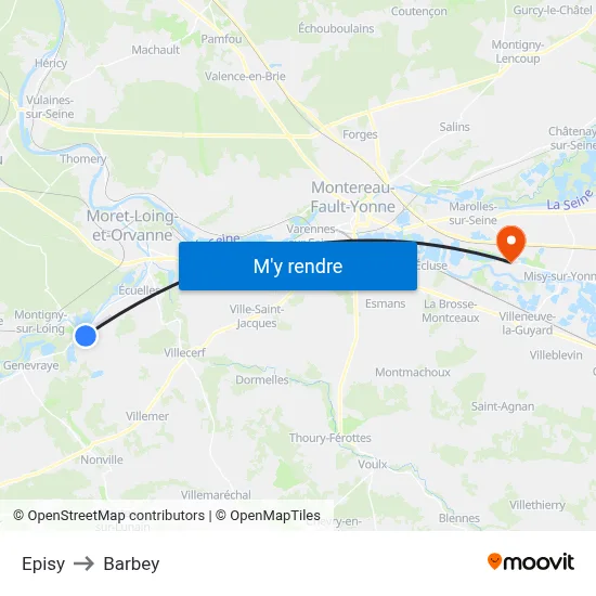Episy to Barbey map