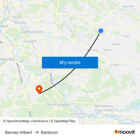 Bernay-Vilbert to Barbizon map