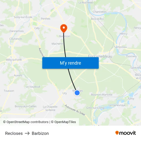 Recloses to Barbizon map