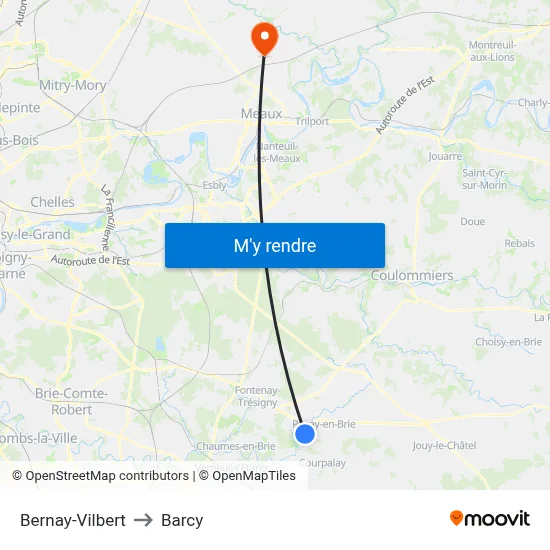 Bernay-Vilbert to Barcy map