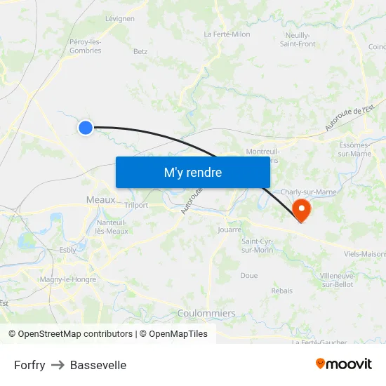 Forfry to Bassevelle map