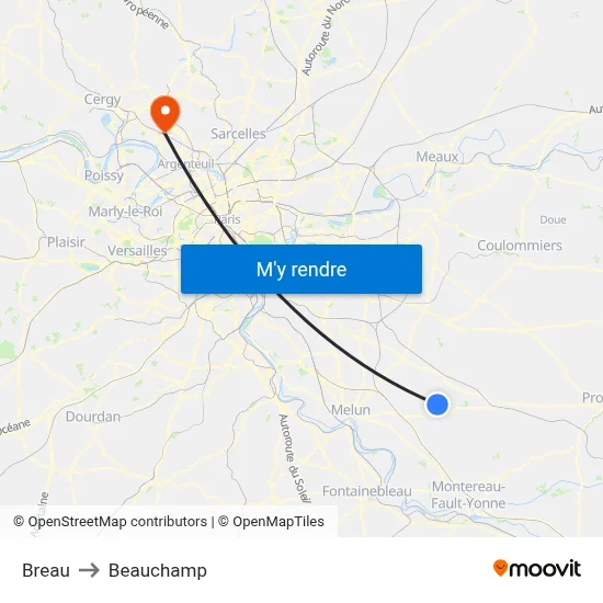 Breau to Beauchamp map