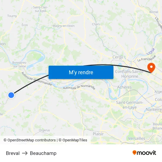 Breval to Beauchamp map