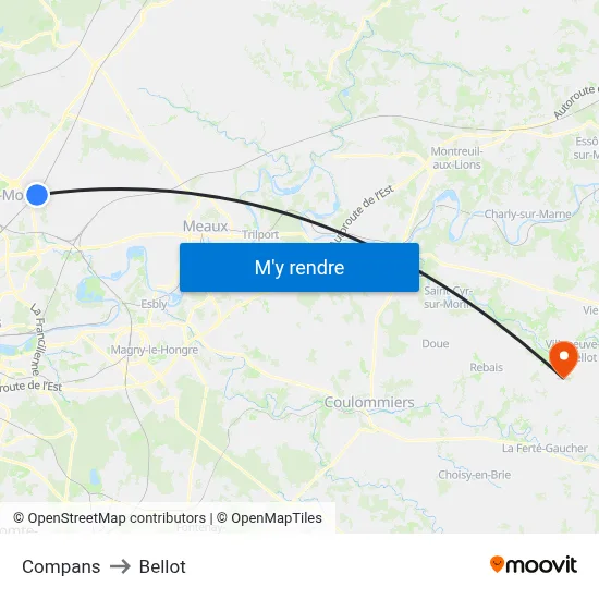 Compans to Bellot map