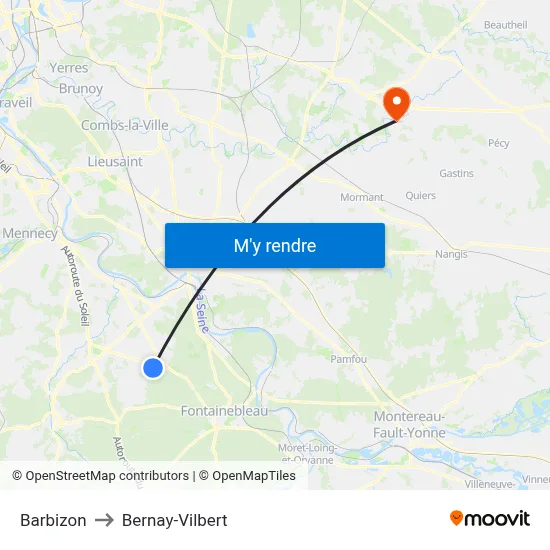Barbizon to Bernay-Vilbert map