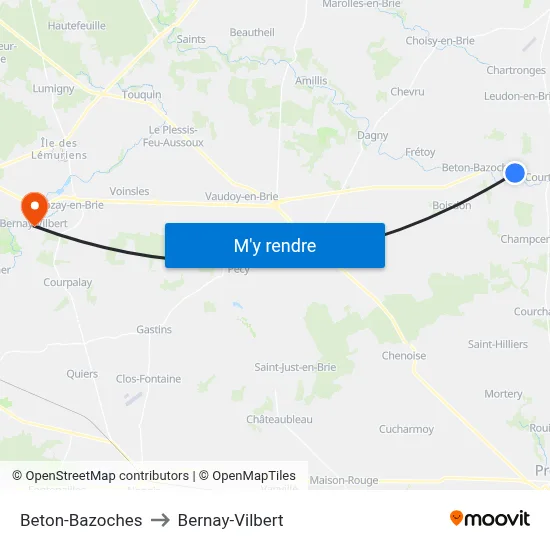 Beton-Bazoches to Bernay-Vilbert map