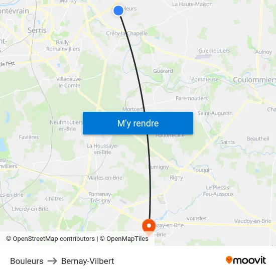 Bouleurs to Bernay-Vilbert map