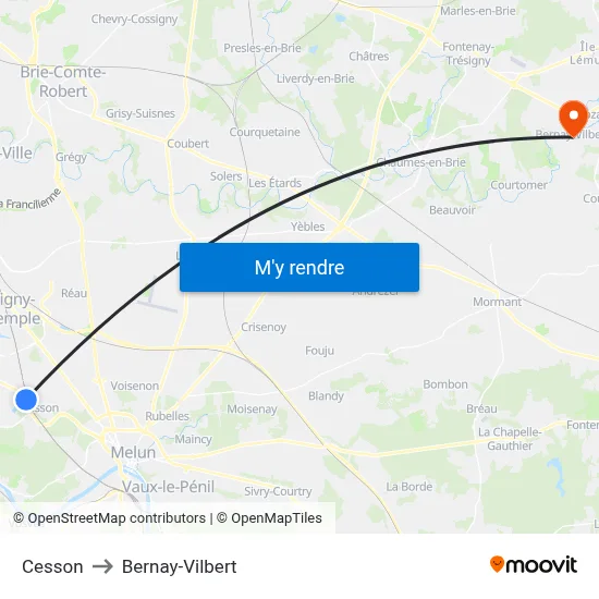 Cesson to Bernay-Vilbert map