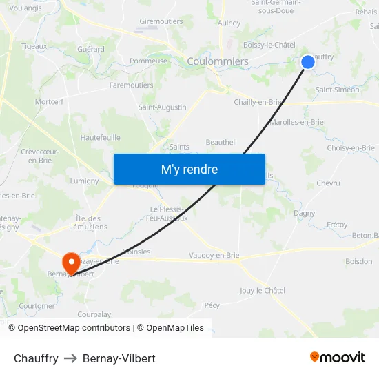 Chauffry to Bernay-Vilbert map