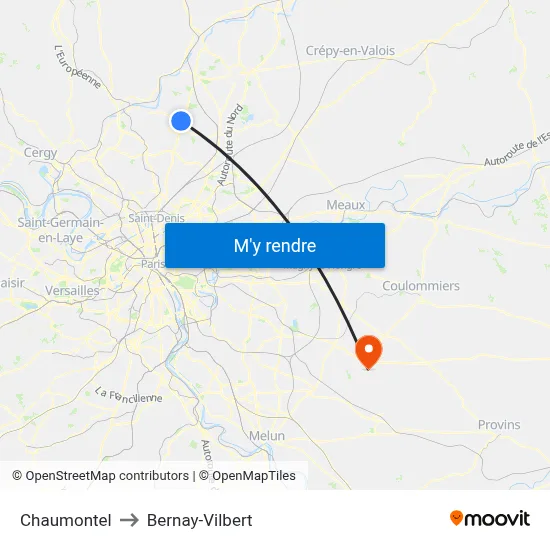Chaumontel to Bernay-Vilbert map