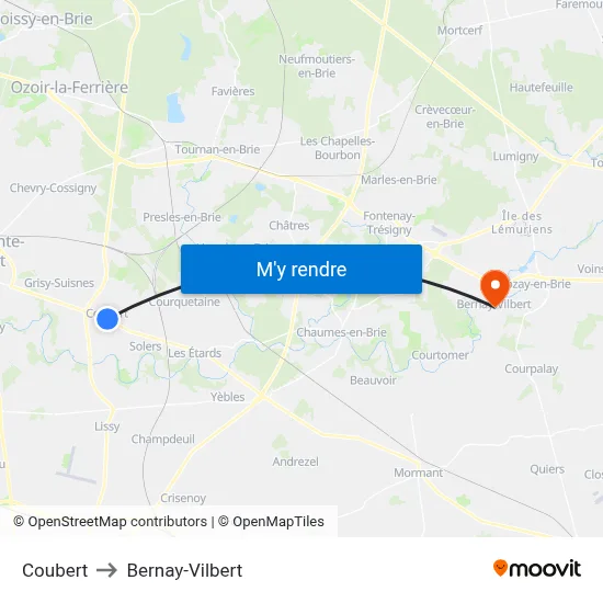 Coubert to Bernay-Vilbert map