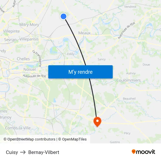 Cuisy to Bernay-Vilbert map