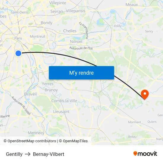 Gentilly to Bernay-Vilbert map
