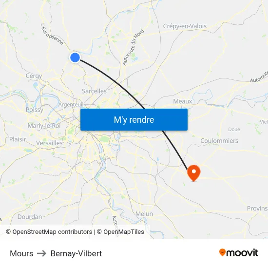 Mours to Bernay-Vilbert map