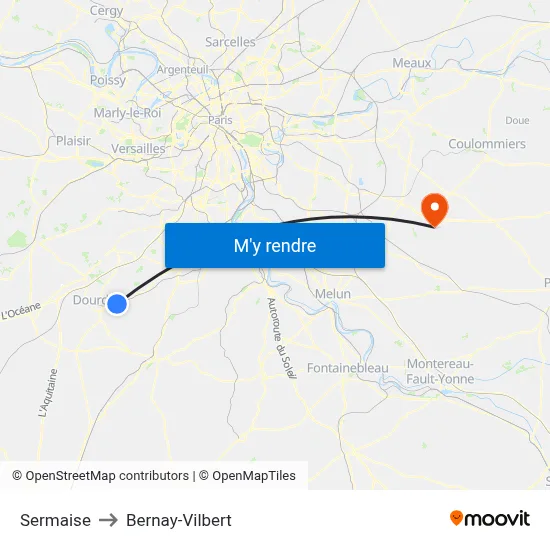 Sermaise to Bernay-Vilbert map