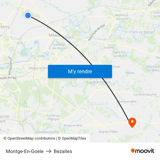 Montge-En-Goele to Bezalles map