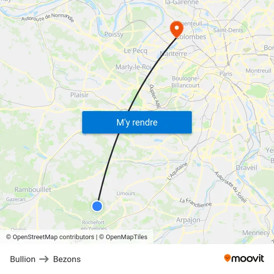 Bullion to Bezons map