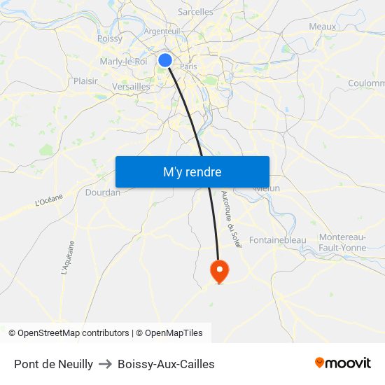 Pont de Neuilly to Boissy-Aux-Cailles map