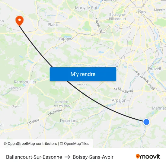 Ballancourt-Sur-Essonne to Boissy-Sans-Avoir map