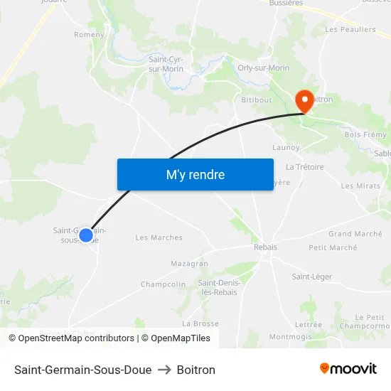 Saint-Germain-Sous-Doue to Boitron map
