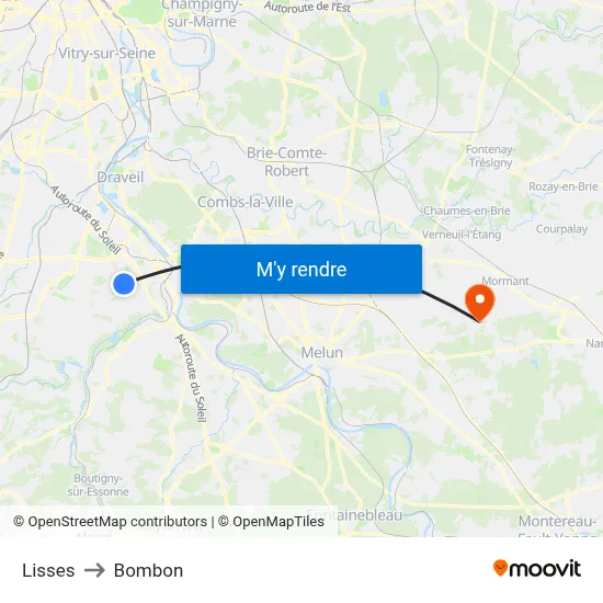 Lisses to Bombon map