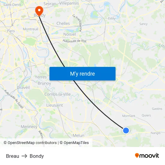 Breau to Bondy map