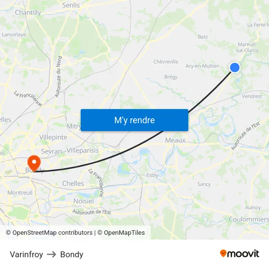 Varinfroy to Bondy map