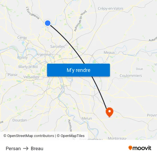 Persan to Breau map