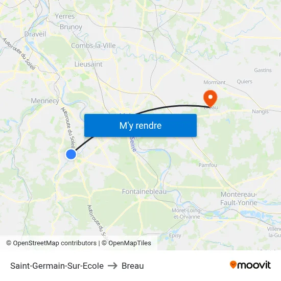 Saint-Germain-Sur-Ecole to Breau map